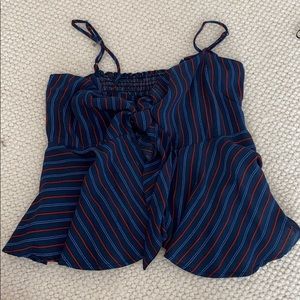 Front tie crop top